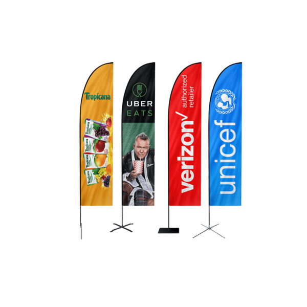 Metal multiple color feather,  Beach Flags, For Promotional - Image 2