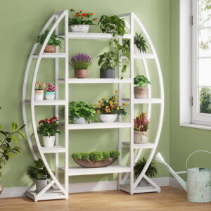 Metal Plant Stand Indoor Outdoor, Foldable Corner Tall Plant Stands